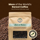 Gate to Nature Wild Kopi Luwak Whole Beans (1kg), Civet coffee luxury Kopi Luwak Coffee Gifts - Sourced from the best regions of Vietnam Ethically