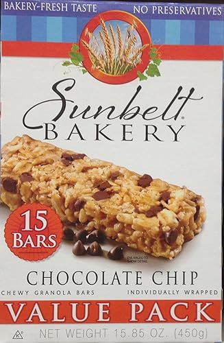 CHOCOLATE CHIP Chewy Granola Bars 15-Bar VALUE PACK (5 Boxes)