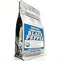 Spice Profile | USDA Certified Organic Black Pepper Ground | Raw and Natural | Resealable 4oz Pouch | Perfect for Cooking, Smoothies, Lattes, Teas