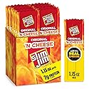 Slim Jim Beef 'N Cheese Smoked Meat Sticks, Original Flavor, 7g Protein Per Serving, 1.15 oz. (14 Count)
