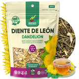 Hanan Dandelion Root Tea Loose Leaf - 100% Natural Diente de León Herbal Tea from Peru, Caffeine-Free Infusion for Digestive Support, Detox, Dried