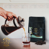 Mt. Zulu Colombian Supremo Dark Roast Coffee - Whole Bean, Single Origin from Caldas, Bold & Smooth, Low Acid, Artisanally Roasted - 12 oz Bag