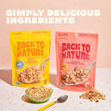 Back to Nature Granola Clusters Cereal - Non-GMO, Plant Based Snacks made with Whole Grain Rolled Oats - Peanut Butter Clusters, 11 Ounce