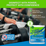 Zoom Wipes Gym Cleaning Wipes Refill - 4 Rolls (800 Wipes 3200 Total) - Commercial Disinfecting Surface Wipes for Fitness, Office, Schools
