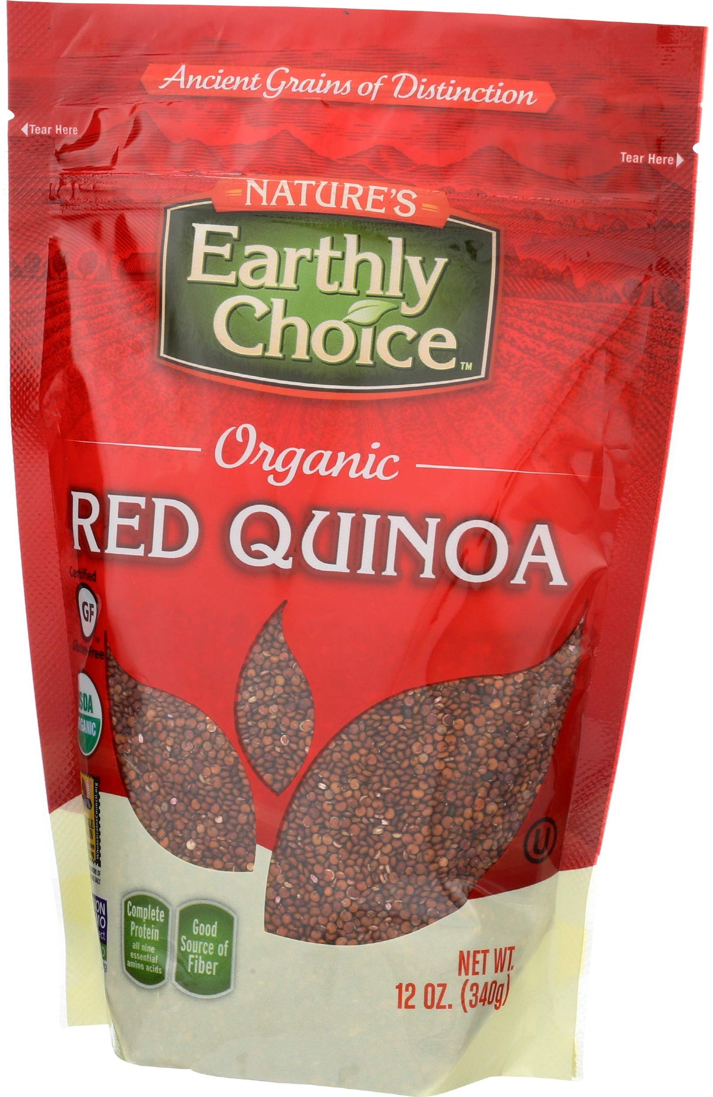 Nature's Earthly Choice Organic Premium Quinoa, Red, 12 Ounce