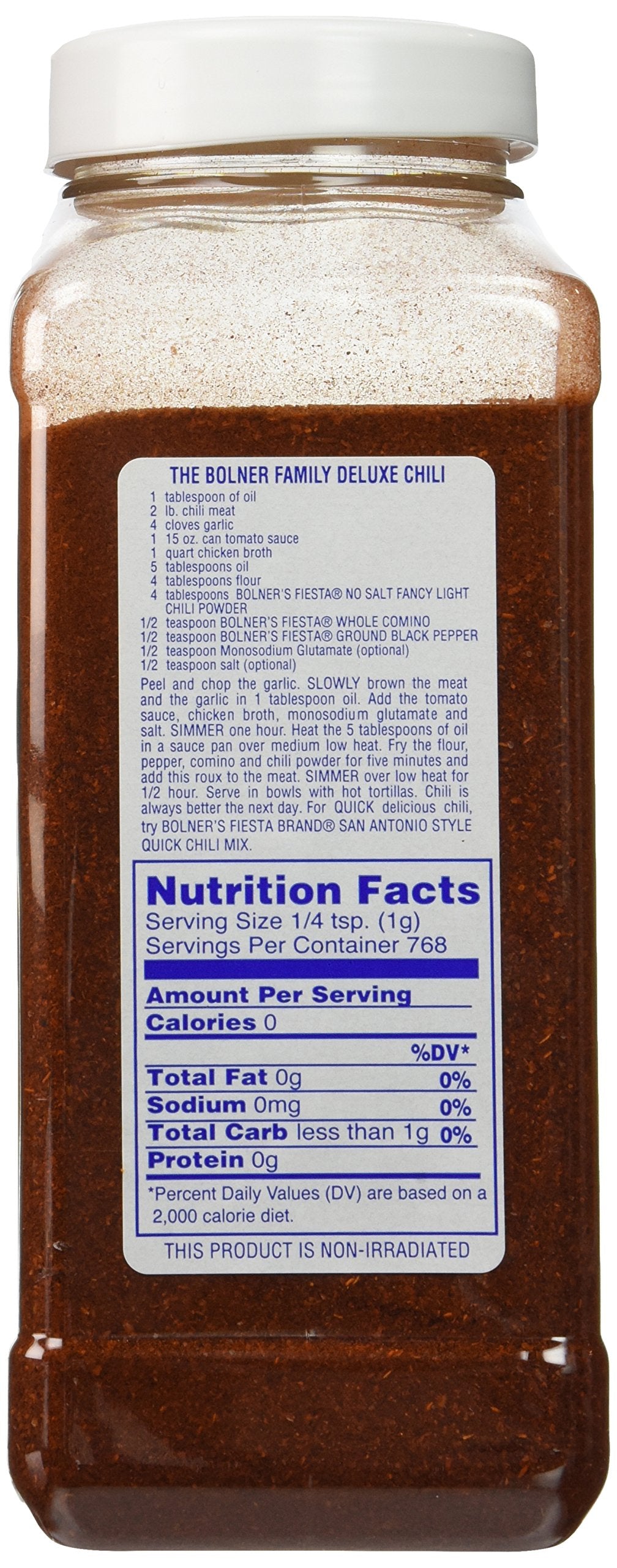 Bolner's Fiesta Fancy Light Chili Powder 16oz