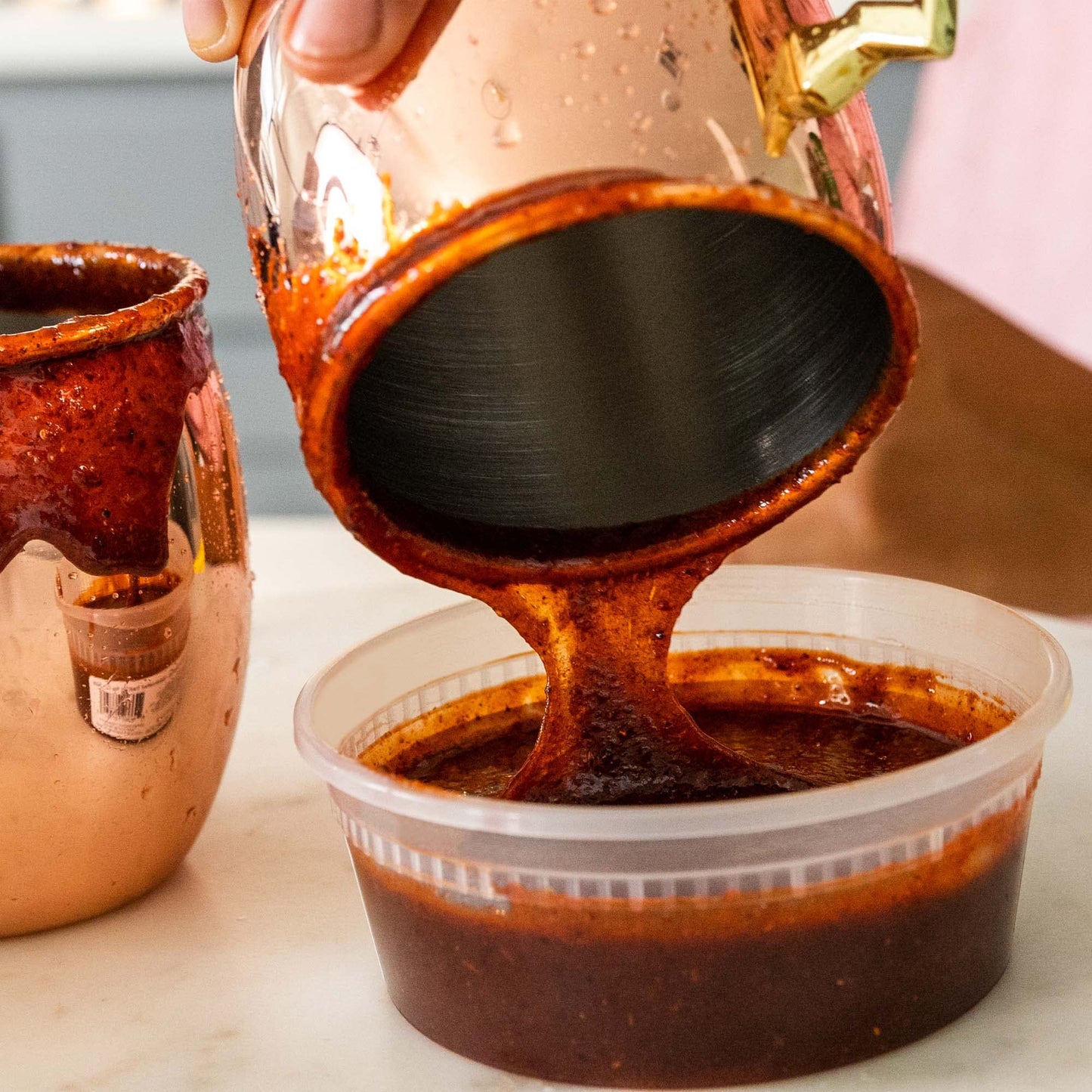 Cheilitas Chamoy Mexican Rim Candy Dip Paste 8 oz | Hand Crafted for Drinks, Cocktails, Micheladas, Beer and More (Original)