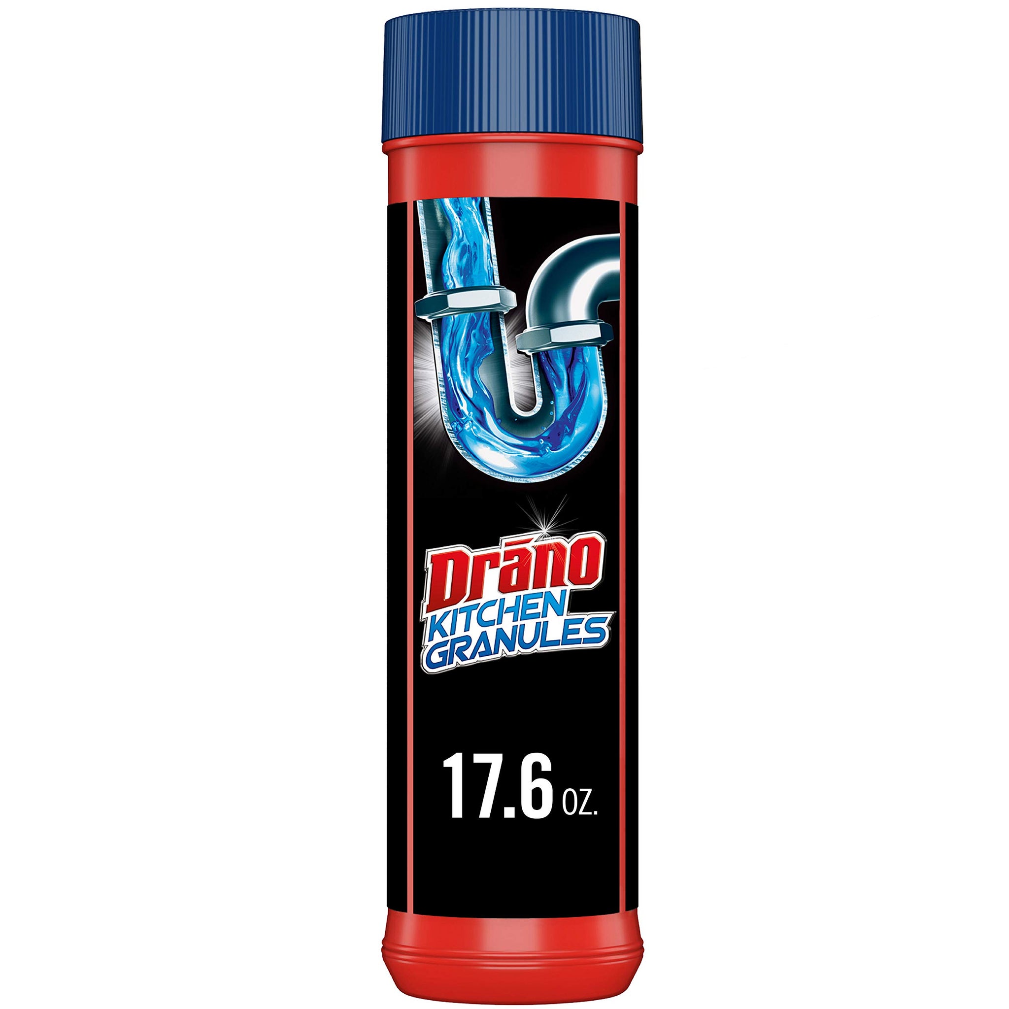 Drano Kitchen Granules Drain Clog Remover and Cleaner, Unclogs blockage from Grease or Cooking Oil, 17.6 oz
