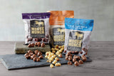 Moose Munch Premium Popcorn Trio By Harry & David, Classic Caramel, Milk And Dark Chocolate (3-Pack), Popcorn Gift Basket, Variety Pack, Movie Night