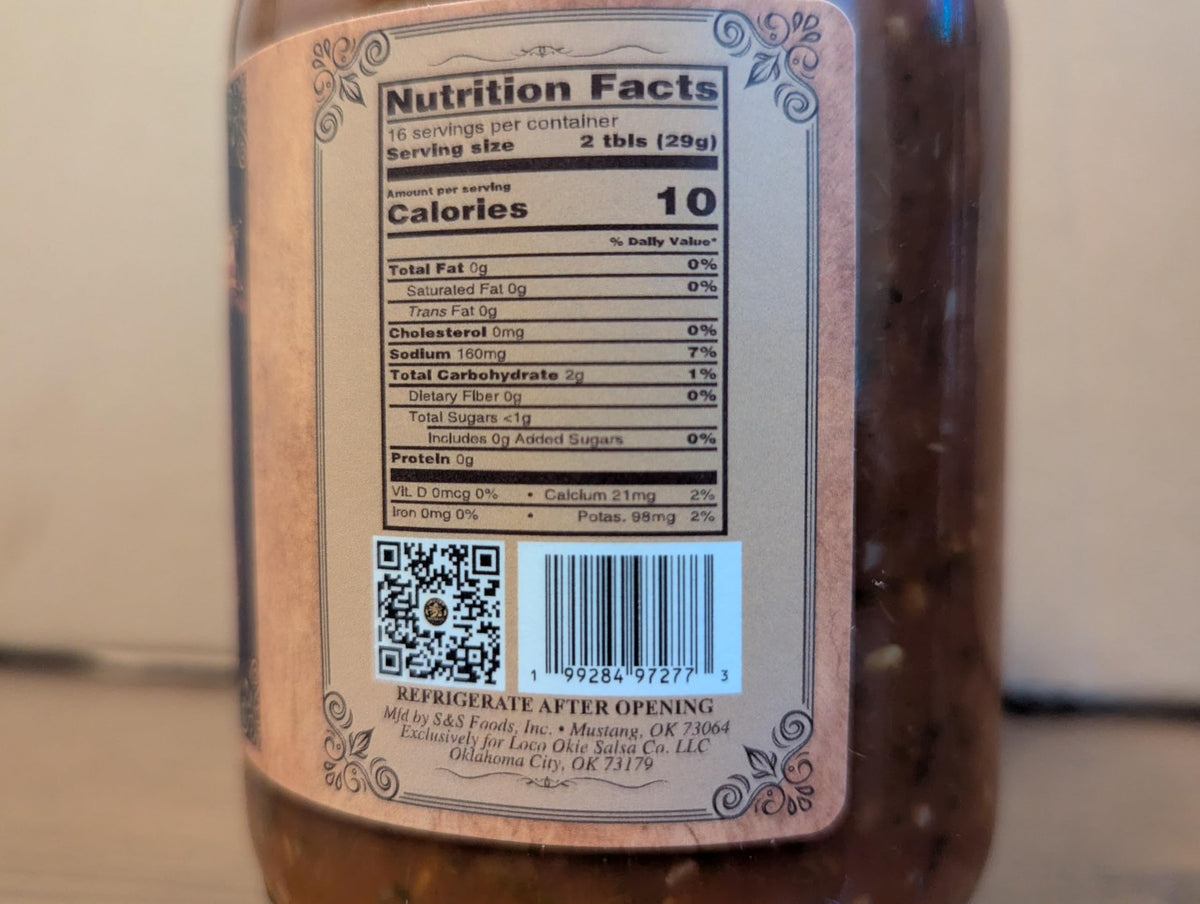 Loco Okie Salsa Co. Extremely Hot Salsa, 16 oz Jar, Made in Oklahoma Gourmet Hot Salsa