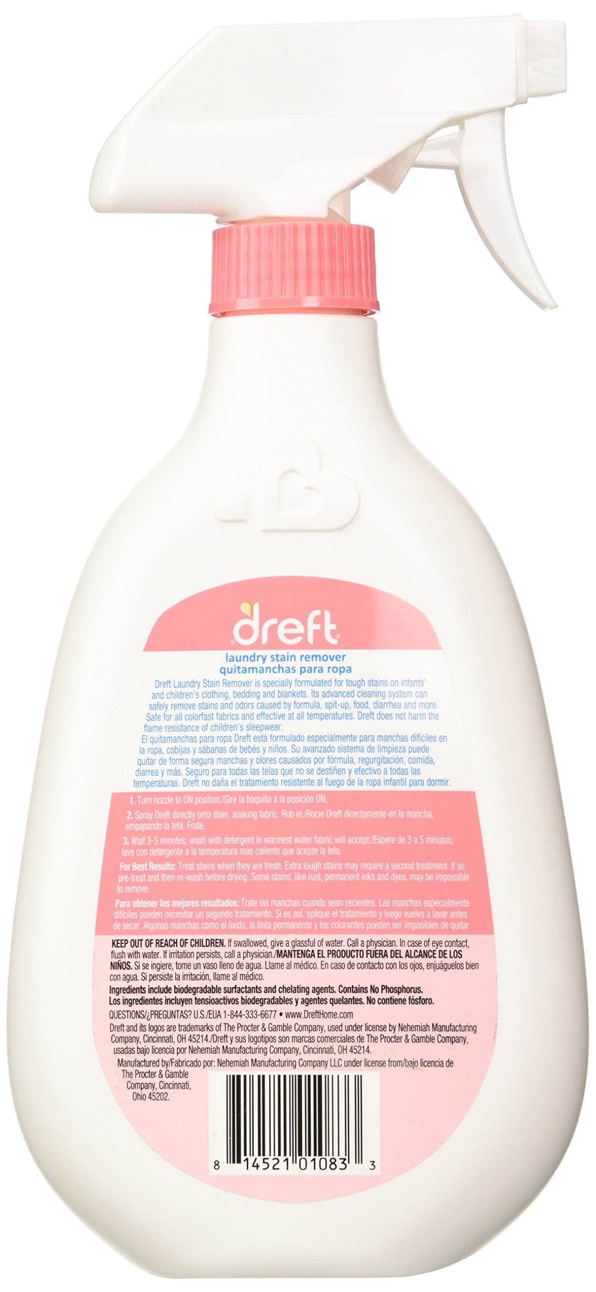 Dreft Laundry Stain Remover, 22 Fl. Oz (Pack of 1)