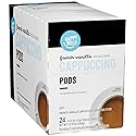 Happy Belly Cappuccino Coffee Pods Light Roast Compatible with 2.0 K-Cup Brewers, French Vanilla Flavored, 24 Count, 12.7 Ounce