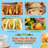 Martins Long Potato Rolls - 6” Soft & Sweet Fresh Hotdog Buns with Golden Hue - Made with Nonfat Milk, High Protein Wheat Flour & Cane Sugar - Perfect