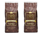 Grande Italia Espresso; Small Batch Artisan Roasted Miscela Napoli, 2 Lbs. (Pack of 2)