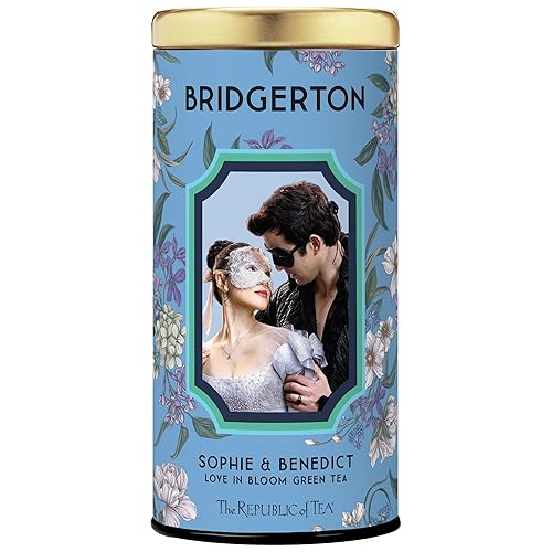 The Republic of Tea - Bridgerton Sophie & Benedict Love in Bloom Green Tea, 36 Tea Bags