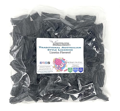 Traditional Australian Licorice, 2 Pound, (Pack of 1) black licorice