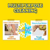 Scrub Daddy Sponges & Cif All Purpose Cleaner, Lemon - Non Scratch Sponges for Kitchen + Bathroom - Scrubber and Multipurpose Cleaner Cream - Cleaning