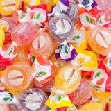 Bonelle Italian Fruit Jelly Candy | 1 Pound Bag | Vegan Dye Free Candy Individually Wrapped | Lemon, Strawberry, Orange, Blackberry | Naturally
