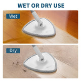 Oshang Spin Mop OG5 Mop Heads Pads Refill 2 Pack, Triangle