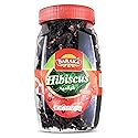 Baraka Hibiscus Tea Flower Leaves | Pure Loose Leaf Hibiscus Flower Petals in Jar | No Preservatives, No Additives, Natural Caffeine-Free Herbal Tea