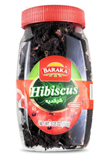 Baraka Hibiscus Tea Flower Leaves | Pure Loose Leaf Hibiscus Flower Petals in Jar | No Preservatives, No Additives, Natural Caffeine-Free Herbal Tea