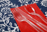 AmerCareRoyal Heavy Weight Unwrapped Disposable Polystyrene Plastic Forks for Restaurants and Catering, Clear, Pack of 1000