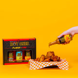 Hot Ones Hot Sauce Challenge Set - Flavor and Fire Hot Sauce Trio Pack Gift Set - Made with Natural Ingredients - 5 fl oz Bottles (3-Pack)