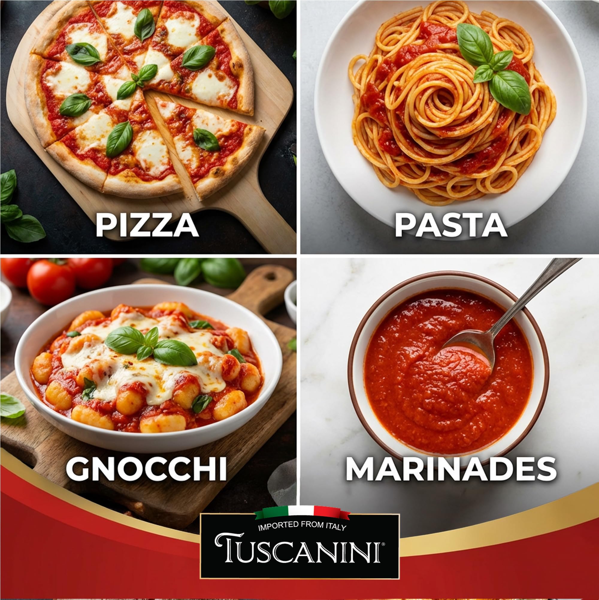 Tuscanini Italian Chili Pepper Paste, 1.94 oz | Made with Olive Oil | 3 Ingredients | Hot Chili Paste in Squeeze Tube | Bold Spicy Condiment