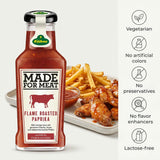 Kuhne Flame Roasted Paprika Sauce, 8oz Bottle, BBQ Sauce for Chicken Wings, Grilled Meat and Barbecues, Sweet, Smoky and Spicy