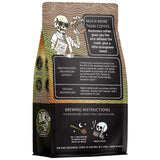 Bones Coffee Company Better Brain Mushroom Coffee Dark Roast Low Acid Arabica Coffee with Mushroom Blend for Energy, Focus, Digestion and Immunity