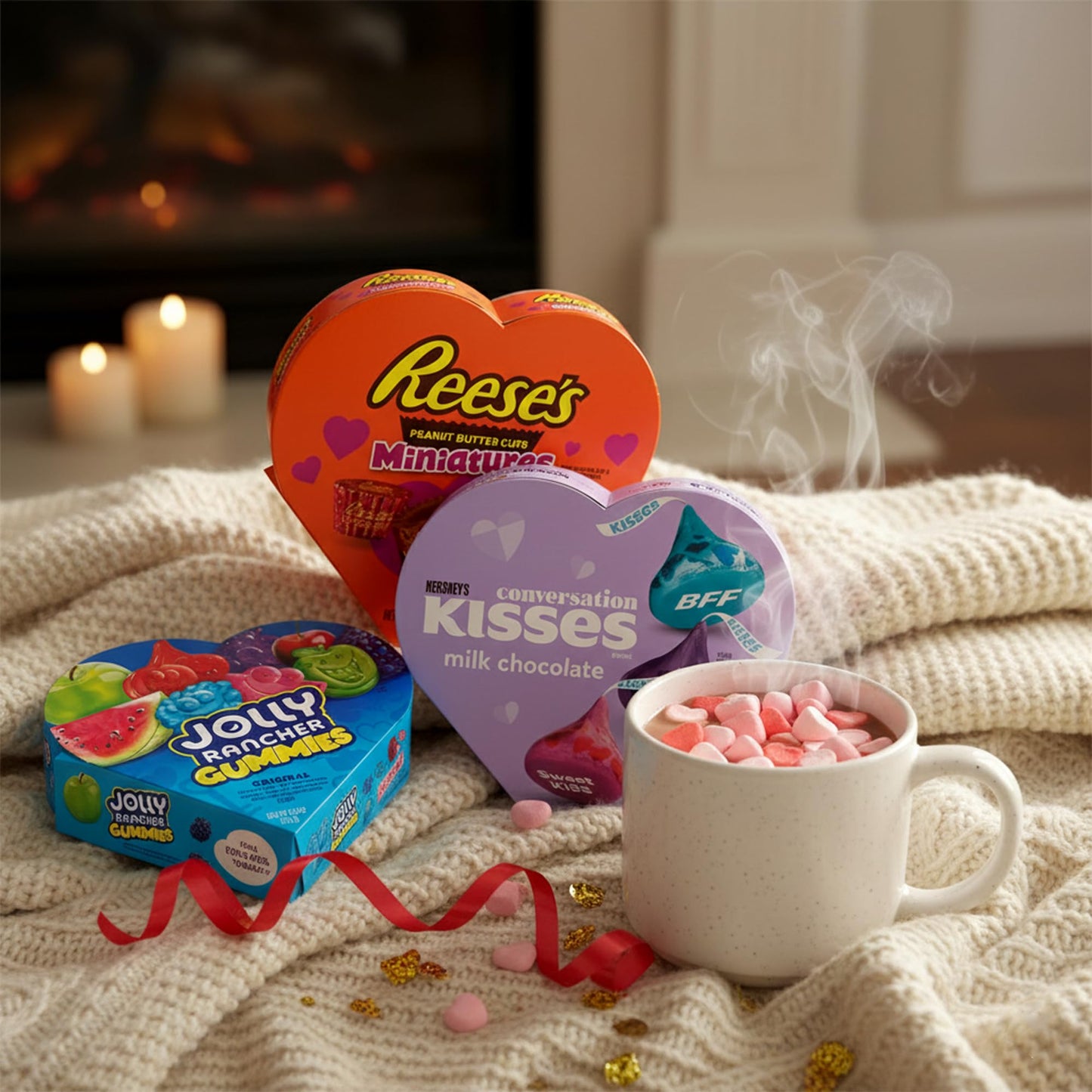 Valentine's Day Candy Gift Box Variety 3 Pack - Heart Shaped Chocolate Care Packages by Rebel Smuggling Galactic Emporium