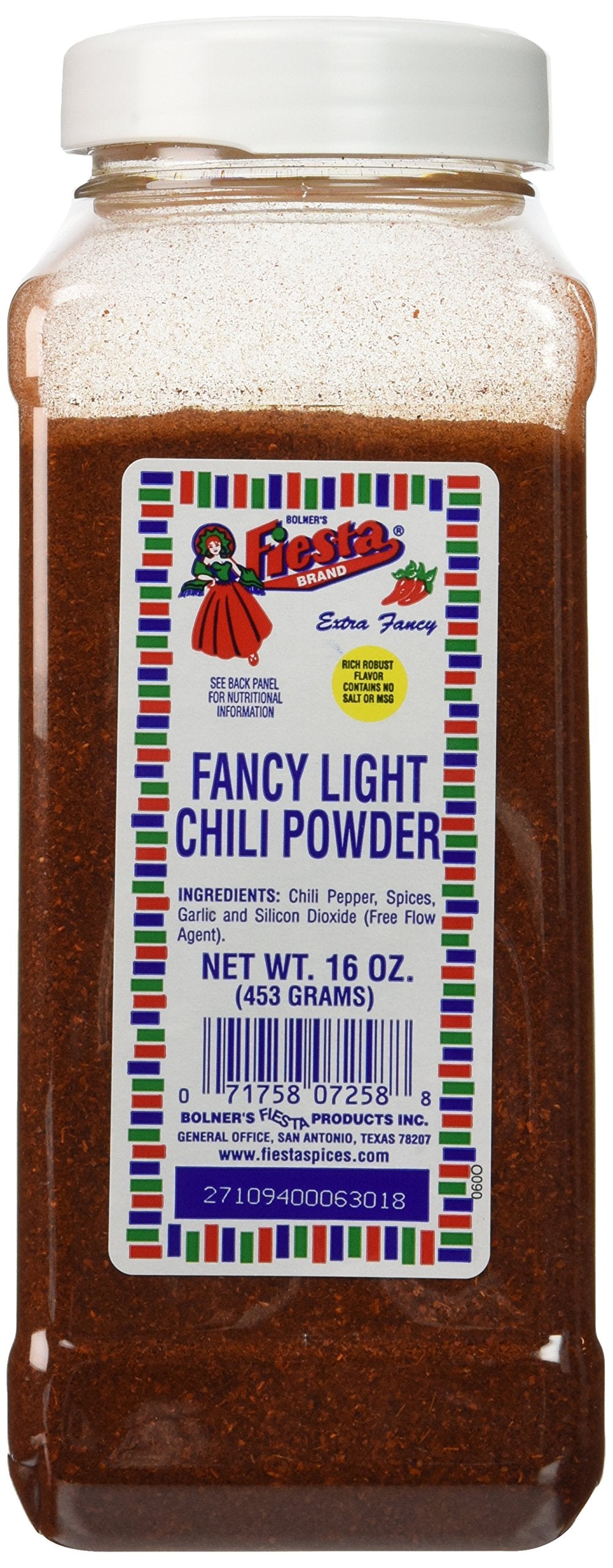 Bolner's Fiesta Fancy Light Chili Powder 16oz