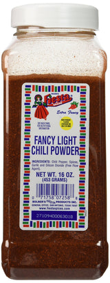 Bolner's Fiesta Fancy Light Chili Powder 16oz