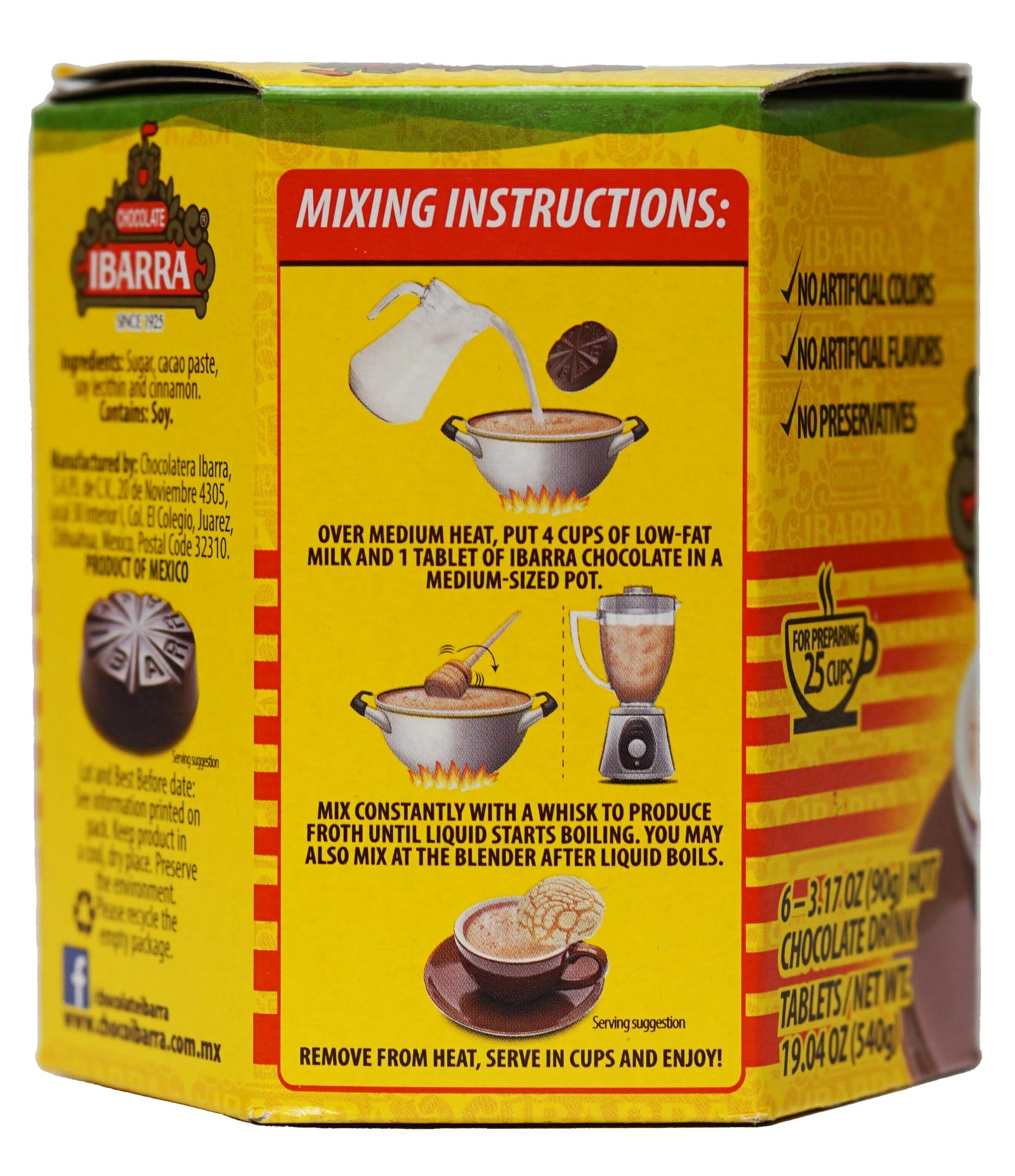 Ibarra Mexican Chocolate, Boxes, 18.6 oz