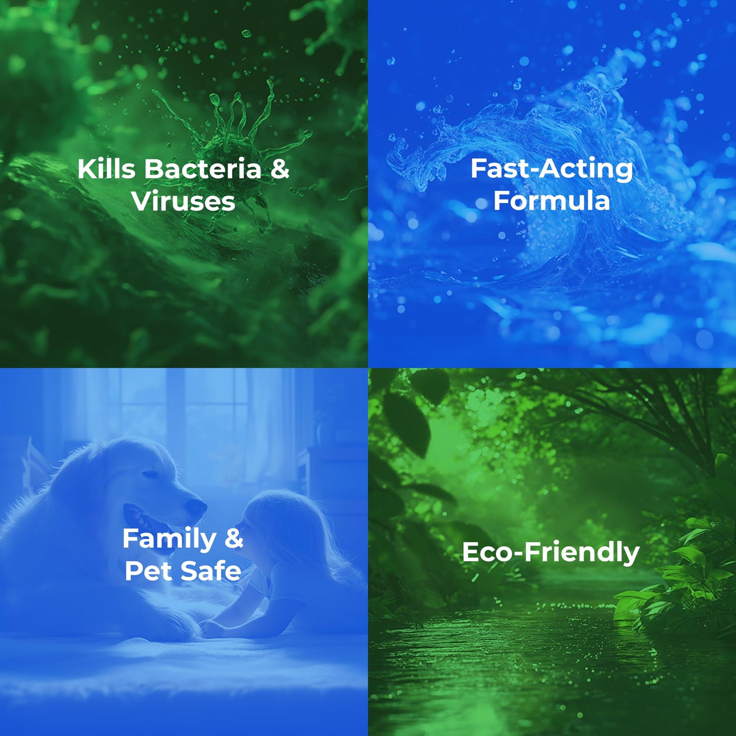 PureGreen24 Value pack Safe & Effective Disinfectant. Kills Deadly Germs including RSV COVID-19 Norovirus MRSA Staph 2026 flu Bird flu Contains no