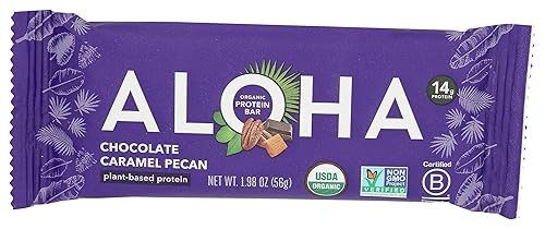Aloha Organic Chocolate Caramel Pecan Bar, 1.98 OZ