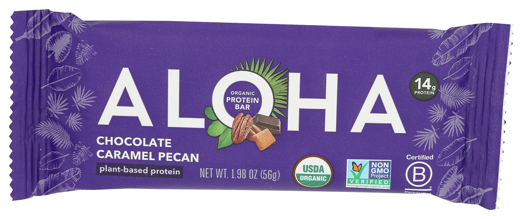 Aloha Organic Chocolate Caramel Pecan Bar, 1.98 OZ