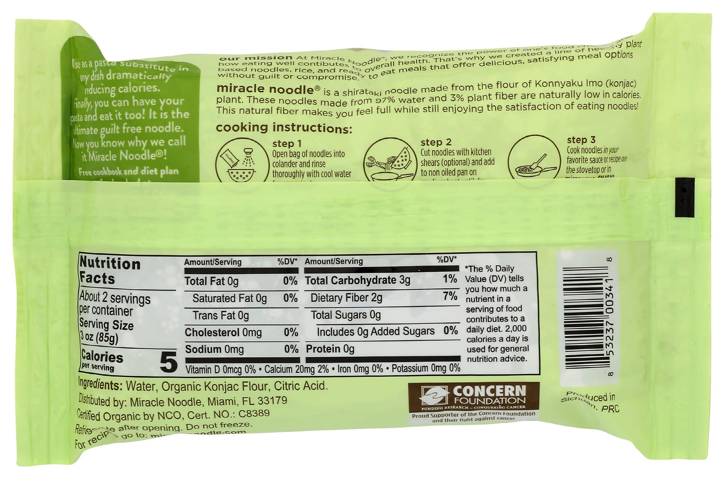 Miracle Noodle Organic Spaghetti Style Pasta - Plant Based Shirataki Noodles, Keto, Gluten-Free, Low Carb, Paleo, Low Calories, Kosher, Soy Free
