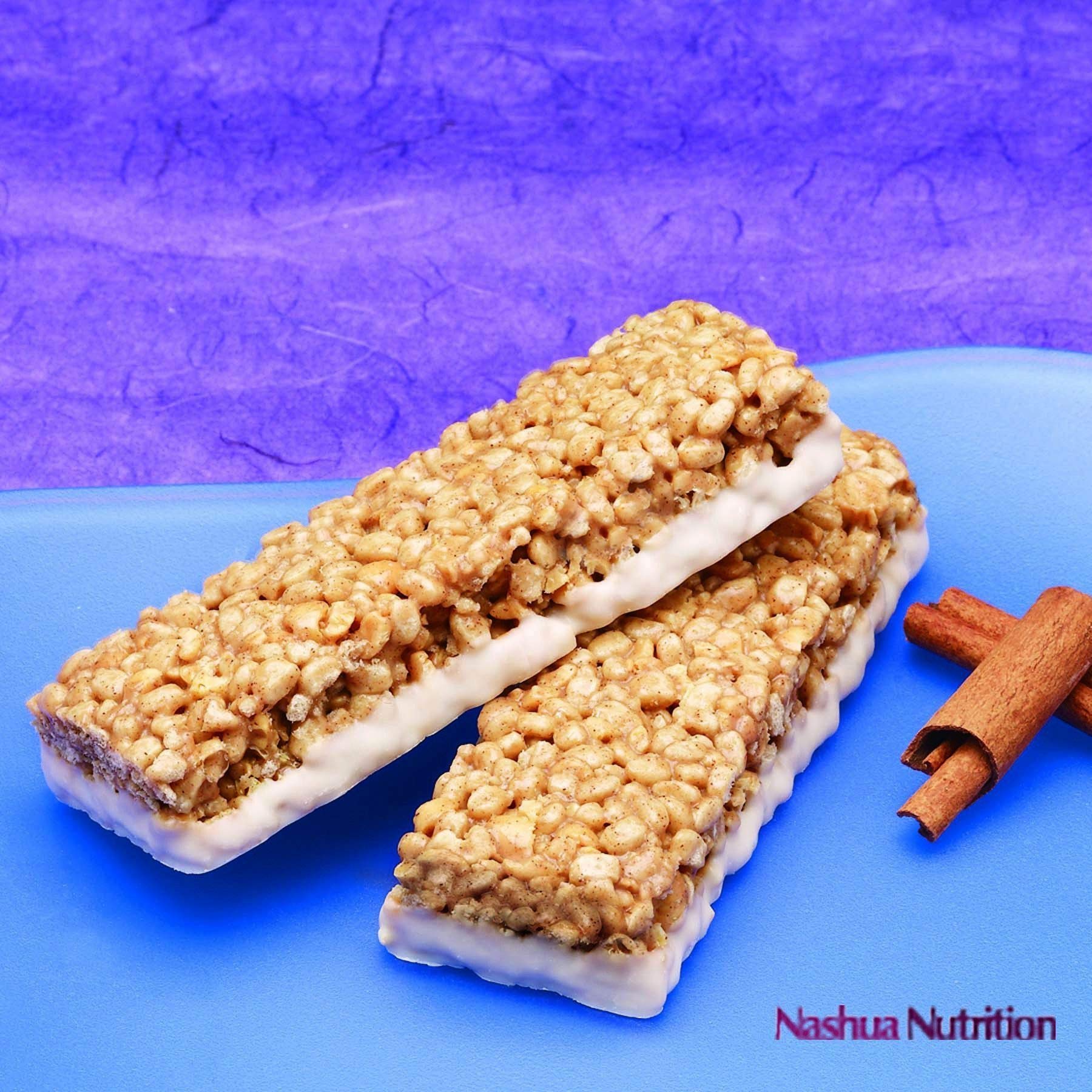 Cinnamon Protein Bar, 15g Protein, Low Calorie, Low Fat, High Fiber Meal Replacement, Aspartame Free, Gluten Free, 17 Vitamins & Minerals, 7 Count Box