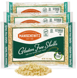 Manischewitz Gluten Free Shells, 12oz (3 Pack) All Natural, Yolk Free, Low Sodium, Kosher for Passover and Year Round
