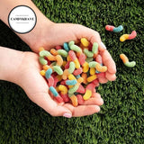 SourBrite Crawlers Minis Candy Gummy Worms, Sweet & Tangy Fruity Flavors, Individually Wrapped Treat Size Pouches, Assorted Sour Gummy Worms Candy