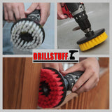 Cleaning Supplies - Drill Brush - Leather Cleaner - Shower Door - Upholstery - Carpet - Bathroom Accessories - Shower Cleaner - Bathtub - Tile