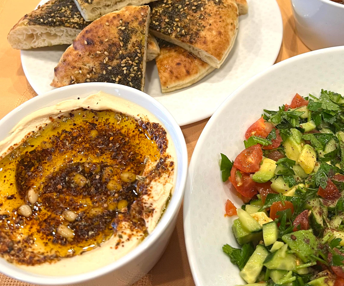Premium Hummus & Tahini Seasoning Topper by SPICE + LEAF - Vegan Kosher Pesticide Free - Spice blend for Hummus, Tahini, Guacamole, Eggs, Salad, Fish