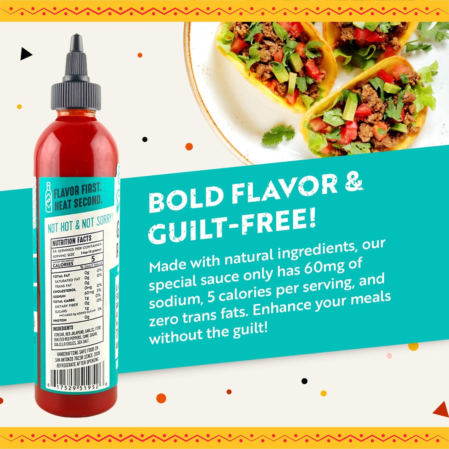 Humble House - Guajillo & Red Jalapeno Peppers Hot Sauce, Low-Calorie Vegan Condiments for Chicken Wings, Hummus, Guacamole, Bloody Mary & More