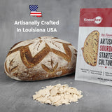 KneadAce Sourdough Starter Culture - Fast-Activating Natural Wild Yeast for Homemade Bread - Dehydrated Sourdough Starter for Baking Artisan Loaves