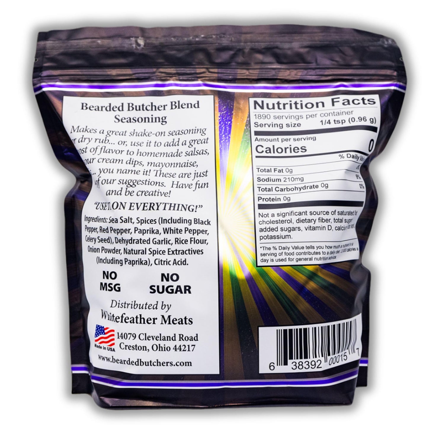 Bearded Butchers Cajun Blend Seasoning, 64 oz Bag (4 lbs) - Medium Heat, Perfect for Soup, Seafood, Chicken, Fish, and More - No MSG, Gluten-Free
