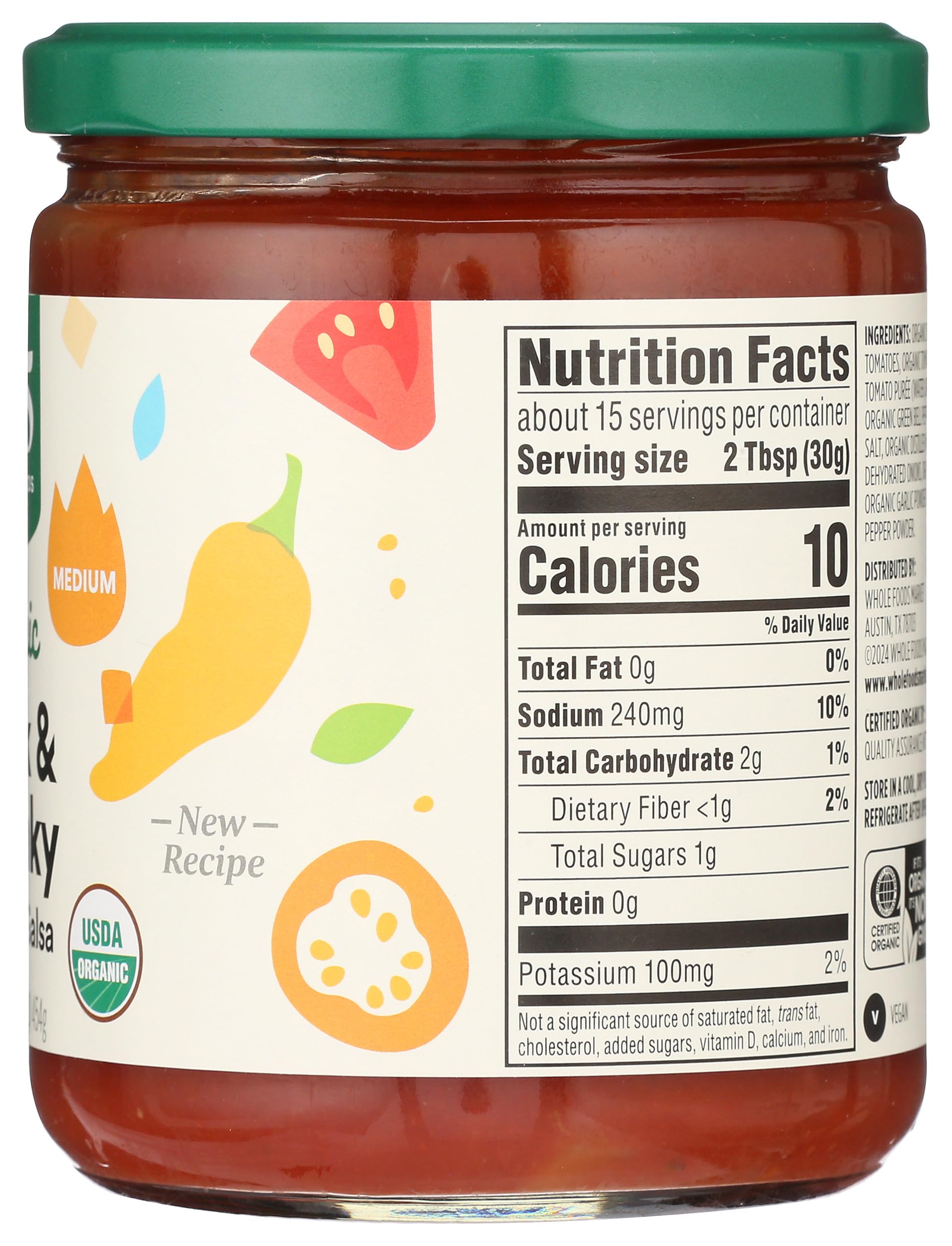 365 By Whole Foods Market, Organic Thick & Chunky Medium Salsa, 16 Ounce