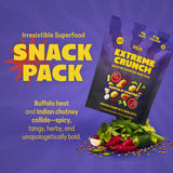 Daal Crunchy & Spicy Snacks - Vegan Snacks Made from Mung Beans - Gluten Free & Nut Free Moong Dal High Fiber Snacks Packed with 36g of Plant Based
