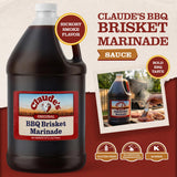 Claude's BBQ Brisket Marinade Sauce, Gluten Free Texas Style, 128 oz