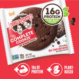 Lenny & Larry's Protein Cookie, [Big Time Brownie], Chewy Soft Baked, 16g Plant Protein, Vegan, Non-GMO, High Fiber, 4 Ounce Cookie (Pack of 12)